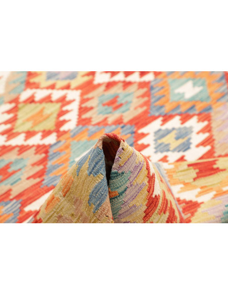 Hand Made Rug Kilim Afghanistan 180x244 Red Ora