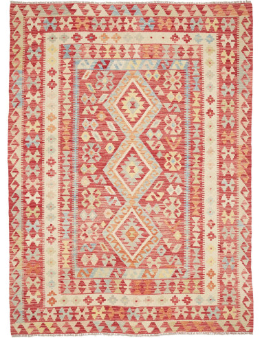 Hand Made Rug Kilim Afghanistan 173x230 Red Cre