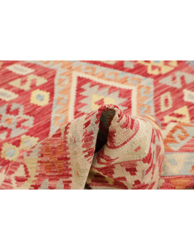 Hand Made Rug Kilim Afghanistan 173x230 Red Cre