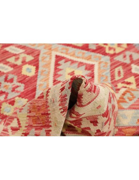 Hand Made Rug Kilim Afghanistan 173x230 Red Cre