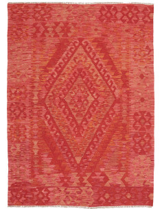 Hand Made Rug Kilim Afghanistan 128x172 Red Ora
