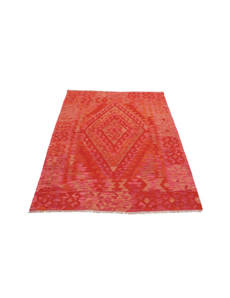 Hand Made Rug Kilim Afghanistan 128x172 Red Ora