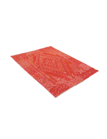 Hand Made Rug Kilim Afghanistan 128x172 Red Ora