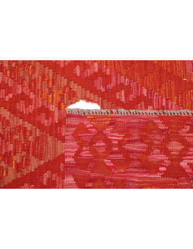 Hand Made Rug Kilim Afghanistan 128x172 Red Ora