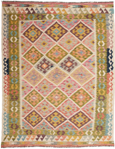 Hand Made Rug Kilim Afghanistan 155x200 Pastel