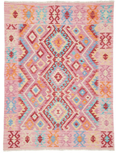 Hand Made Rug Kilim Afghanistan 131x175 Pink Mu