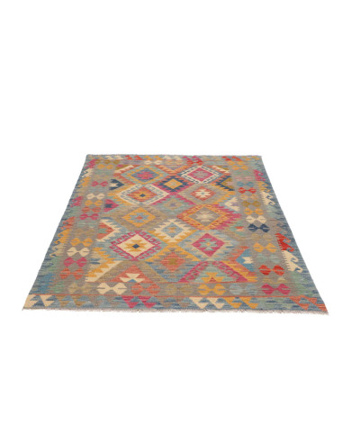 Tappeto Originale Kilim Afghanistan 126x180 Blu