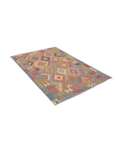 Tappeto Originale Kilim Afghanistan 126x180 Blu