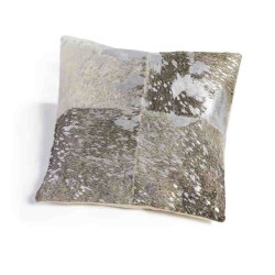 Tappeto Sitap Cuscino Pelle Grey-Silver