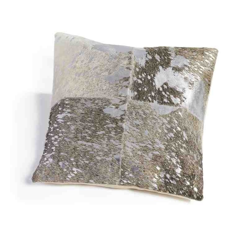 Tappeto Sitap Cuscino Pelle Grey-Silver
