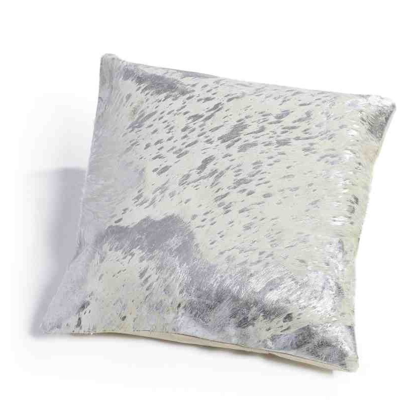 Tappeto Sitap Cuscino Pelle White-Silver