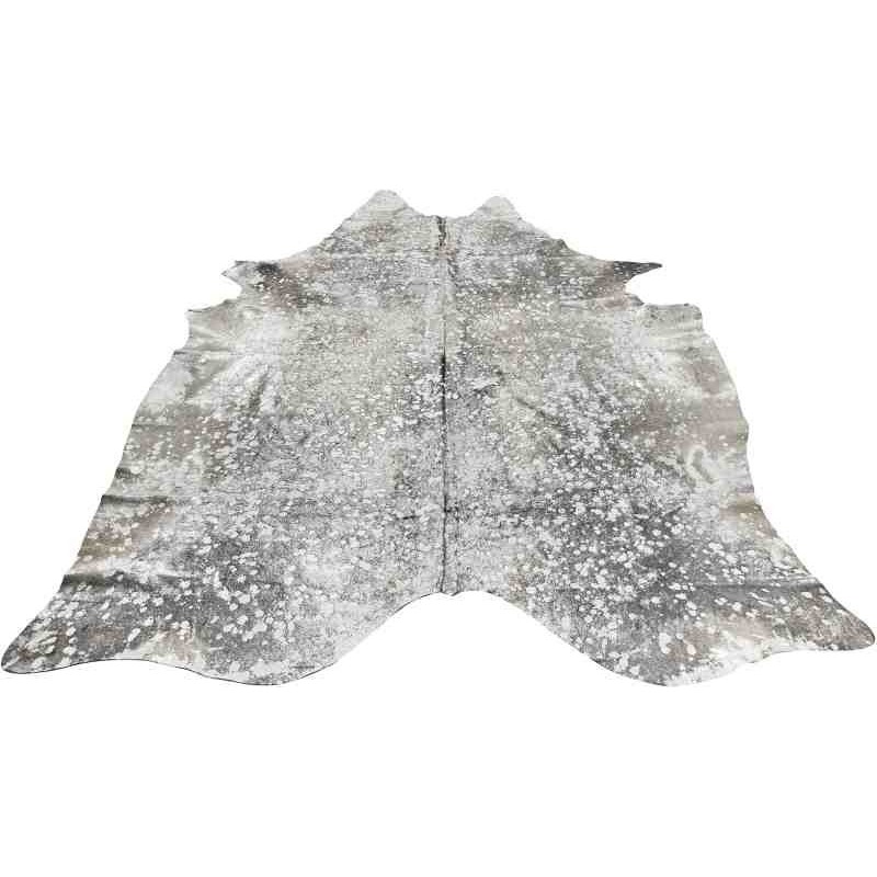 Tappeto Sitap Pelle Lurex Grey-Silver