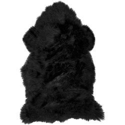 Tappeto Sitap Pelle Montone Black