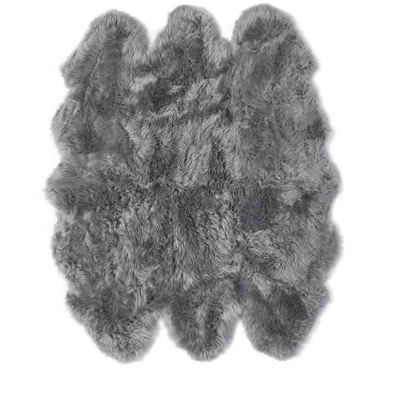 Tappeto Sitap Pelle Montone Rug Grey