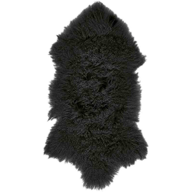 Tappeto Sitap Pelle Tibet Black