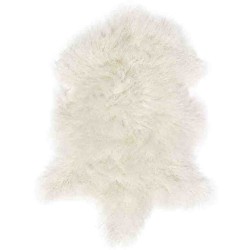 Tappeto Sitap Pelle Tibet White