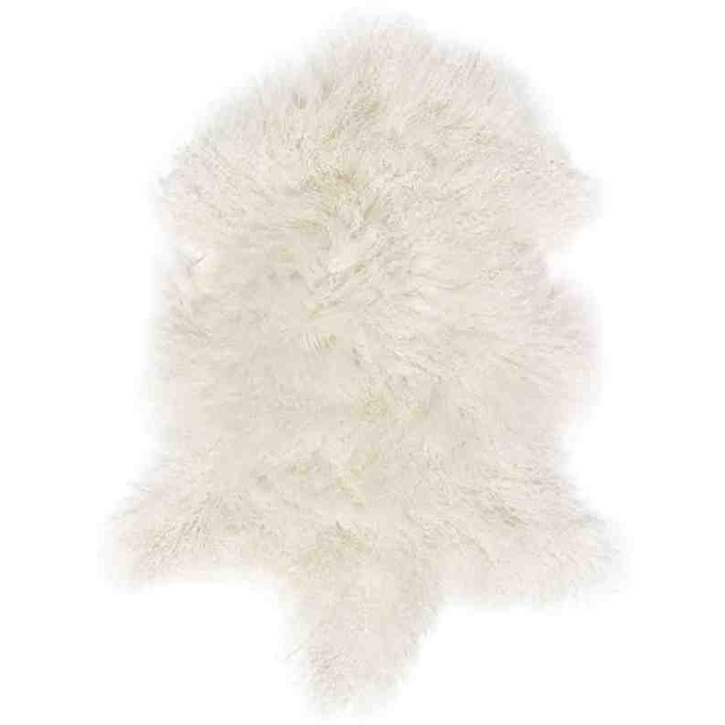 Tappeto Sitap Pelle Tibet White