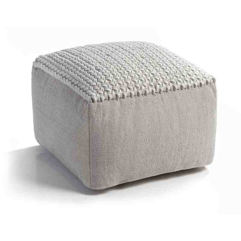 Tappeto Sitap Puff Helen White 60X60X35