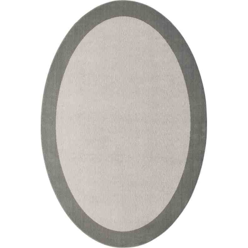 Tappeto Sitap Queen Crema Bordo Perla Ovale