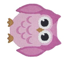 Tappeto Sitap Animals Owl Pink