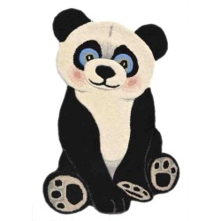 Tappeto Sitap Animals Panda Black-White