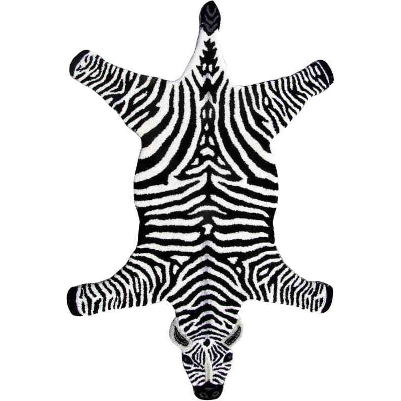 Tappeto Sitap Animals Zebra Black-White