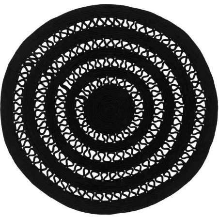 Tappeto Sitap Alyssa Black 1A Rotondo