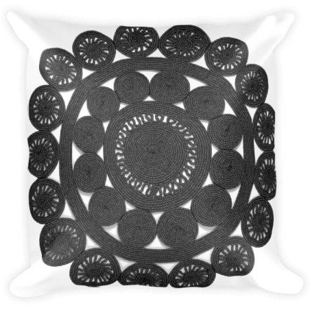 Tappeto Sitap Alyssa Black-Grey 2B Rotondo