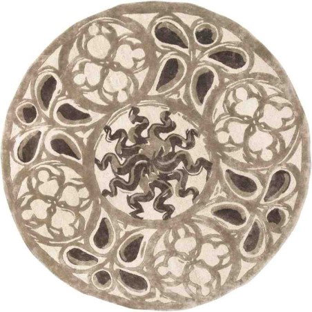 Tappeto Sitap Medusa Beige-Brown Rotondo