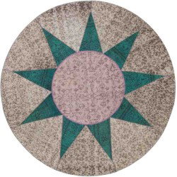 Tappeto Sitap Star Emerald Rotondo