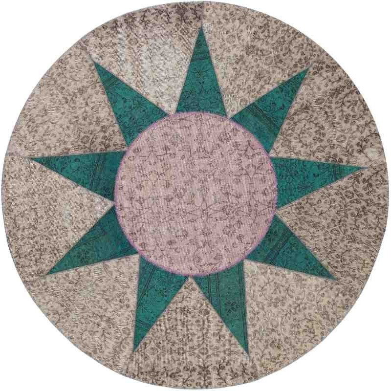 Tappeto Sitap Star Emerald Rotondo