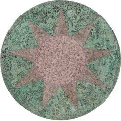 Tappeto Sitap Star Grey Rotondo