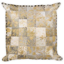 Tappeto Sitap Stringhe Pelle Lurex Ivory-Gold 2