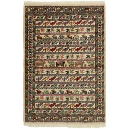 109044 tappeto persia torkaman fine cm 106x152