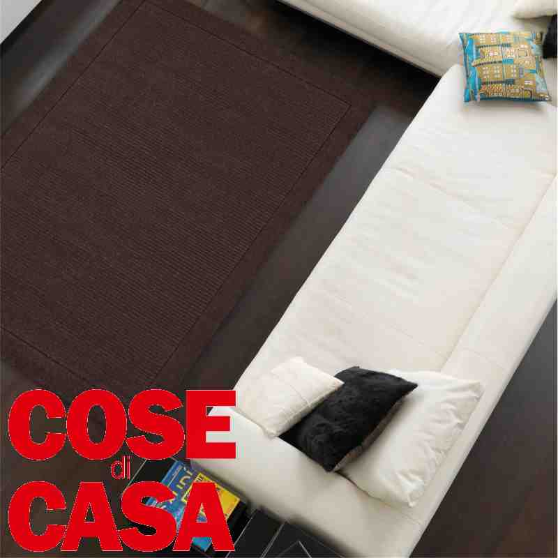 tappetto moderno York chocolate